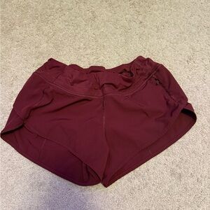 Women's Burgundy Shorts